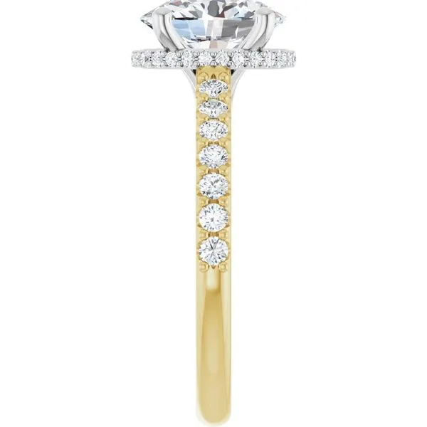 Hidden Halo-Style Engagement Ring Image 4 House of Silva Wooster, OH