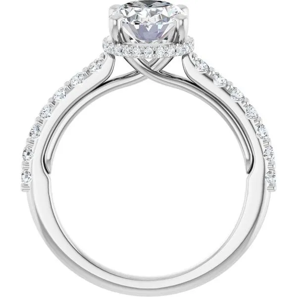 Hidden Halo-Style Engagement Ring Image 2 Golden Sails Jewelers, Inc. Saint Petersburg, FL
