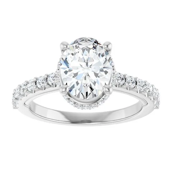 Hidden Halo-Style Engagement Ring Image 3 Golden Sails Jewelers, Inc. Saint Petersburg, FL