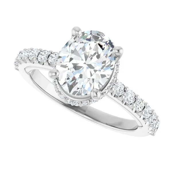 Hidden Halo-Style Engagement Ring Image 5 Ask Design Jewelers Olean, NY