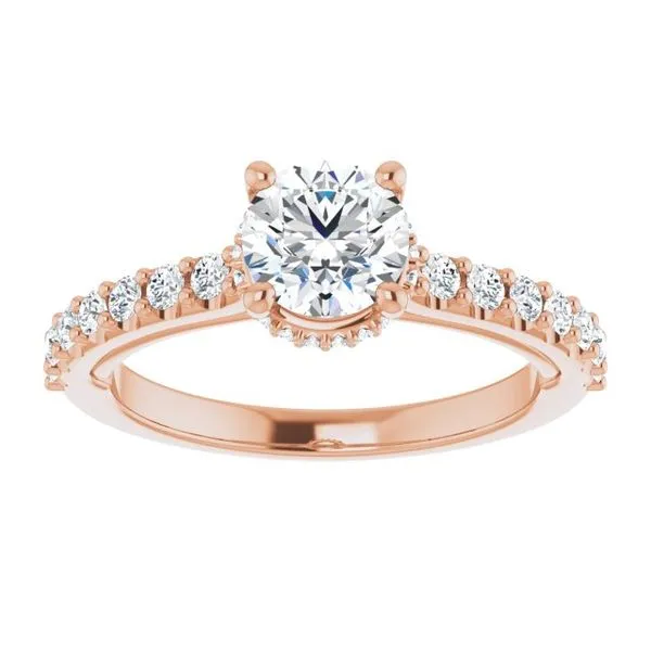 Hidden Halo-Style Engagement Ring Image 3 Austin's Fine Diamonds & Jewelry Lyndhurst, NJ