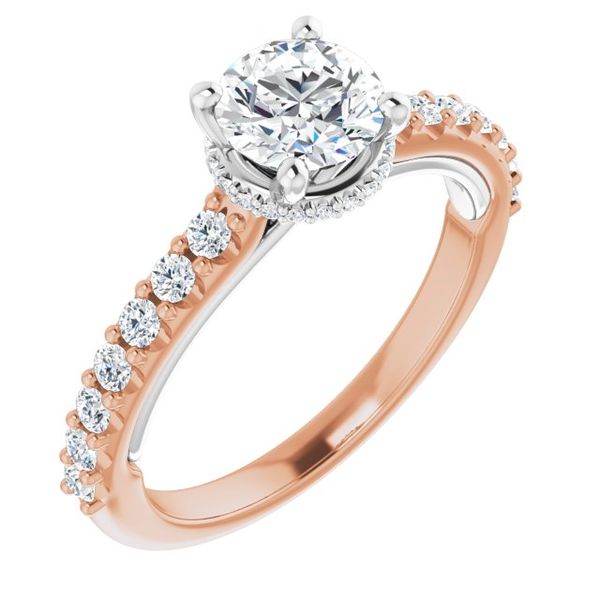 Hidden Halo-Style Engagement Ring