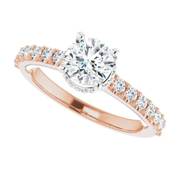 Hidden Halo-Style Engagement Ring Image 5 Ask Design Jewelers Olean, NY