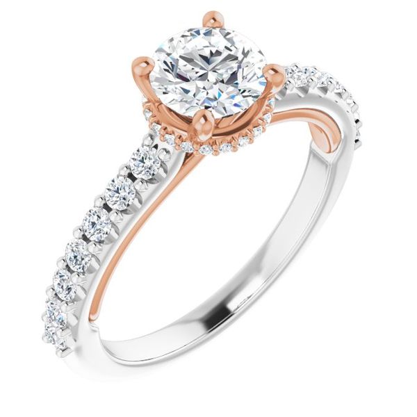 Hidden Halo-Style Engagement Ring