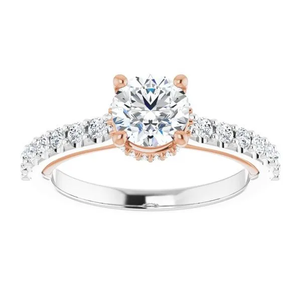 Hidden Halo-Style Engagement Ring Image 3 Arezzo Jewelers Elmwood Park, IL