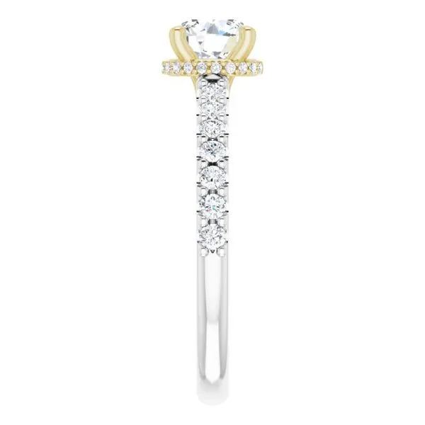Hidden Halo-Style Engagement Ring Image 4 Berilian Jewelers Folsom, CA