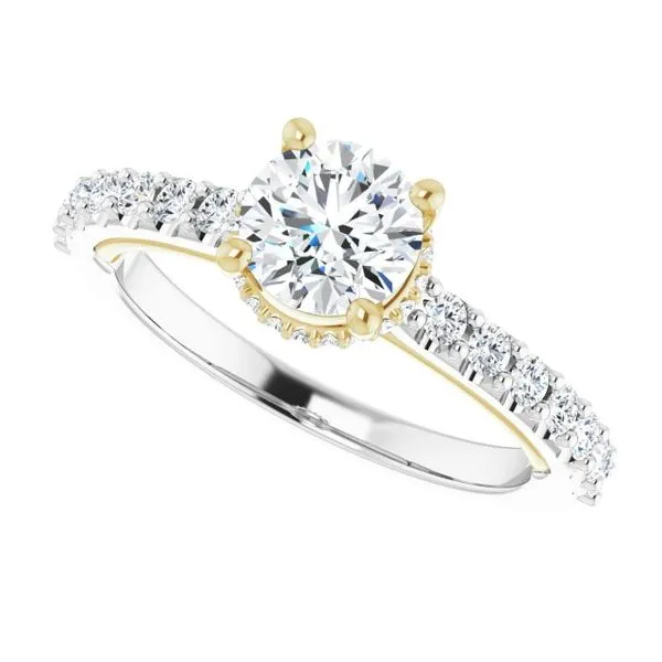 Hidden Halo-Style Engagement Ring Image 5 Berilian Jewelers Folsom, CA