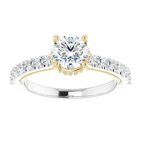 Hidden Halo-Style Engagement Ring Image 3 Rox Atlanta Jewelers Decatur, GA