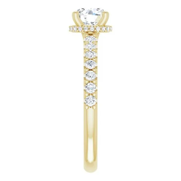 Hidden Halo-Style Engagement Ring Image 4 Clater Jewelers Louisville, KY