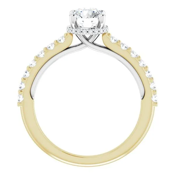 Hidden Halo-Style Engagement Ring Image 2 Paul James Jewelers Angels Camp, CA