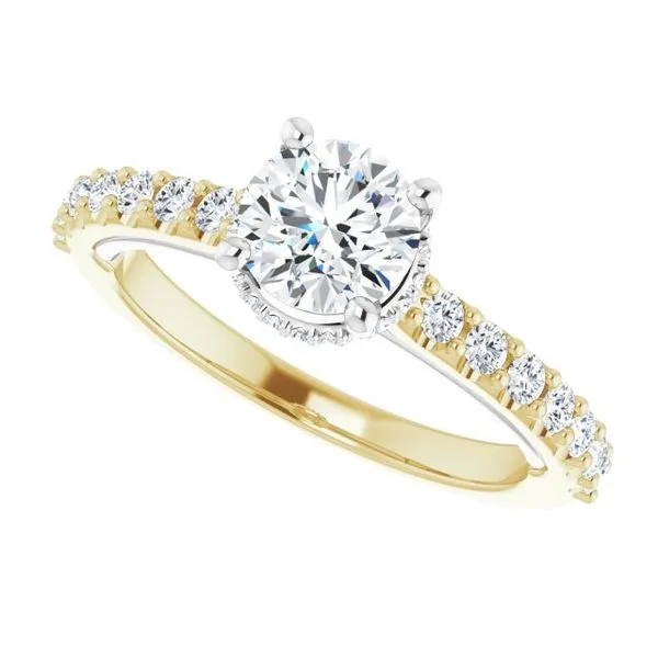 Hidden Halo-Style Engagement Ring Image 5 Paul James Jewelers Angels Camp, CA