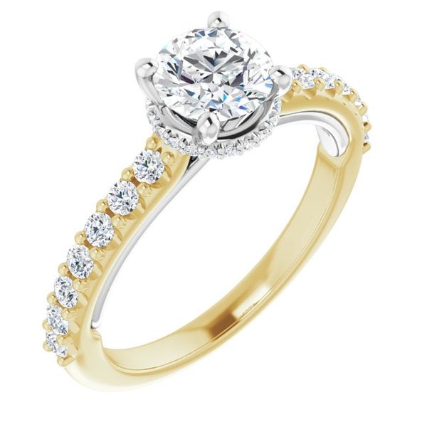 Hidden Halo-Style Engagement Ring