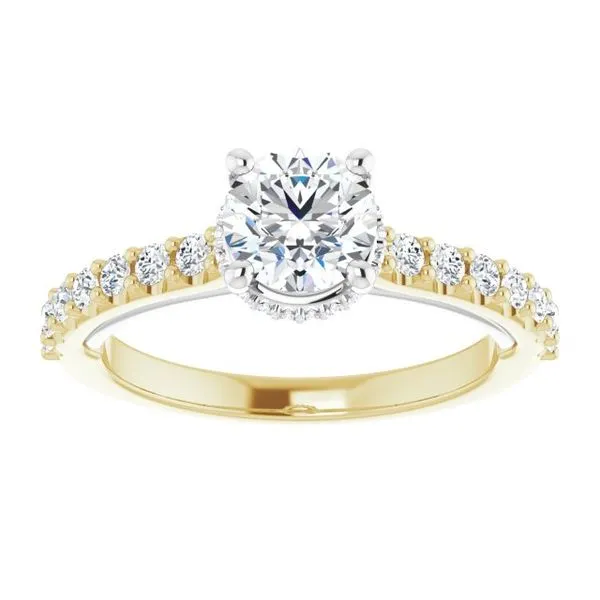 Hidden Halo-Style Engagement Ring Image 3 Clater Jewelers Louisville, KY