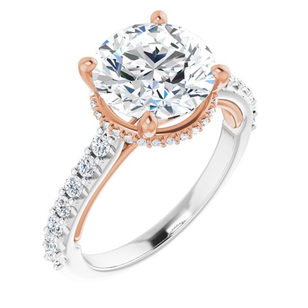 Hidden Halo-Style Engagement Ring