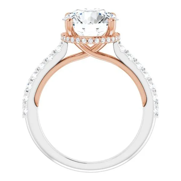 Hidden Halo-Style Engagement Ring Image 2 House of Silva Wooster, OH