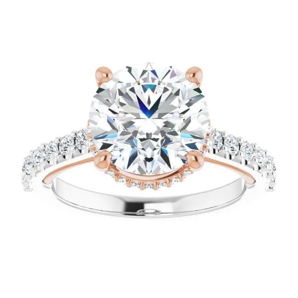 Hidden Halo-Style Engagement Ring Image 3 Berilian Jewelers Folsom, CA