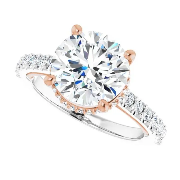 Hidden Halo-Style Engagement Ring Image 5 House of Silva Wooster, OH