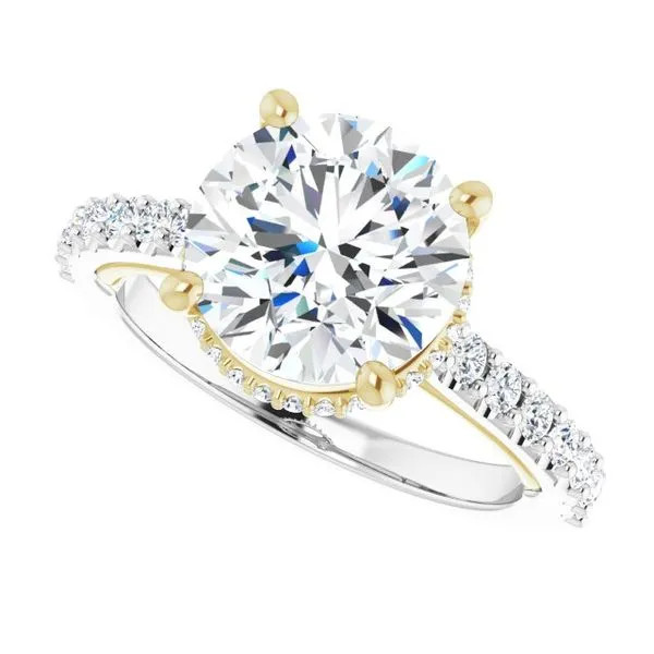 Hidden Halo-Style Engagement Ring Image 5 Vulcan's Forge LLC KANSAS CITY, MO