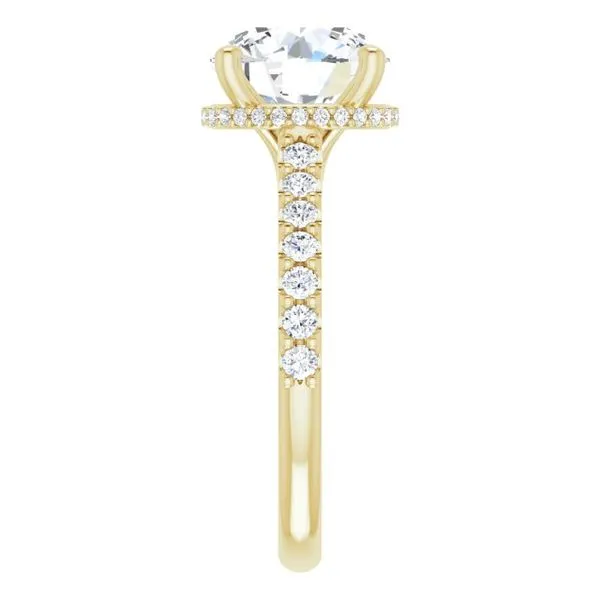 Hidden Halo-Style Engagement Ring Image 4 House of Silva Wooster, OH