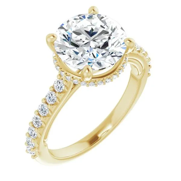 Hidden Halo-Style Engagement Ring Arezzo Jewelers Elmwood Park, IL