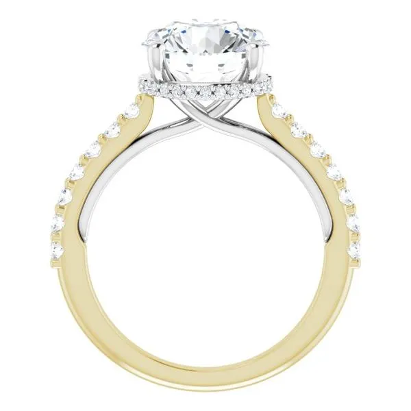 Hidden Halo-Style Engagement Ring Image 2 House of Silva Wooster, OH