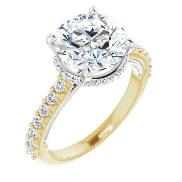 Hidden Halo-Style Engagement Ring Paul James Jewelers Angels Camp, CA