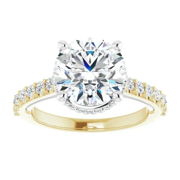 Hidden Halo-Style Engagement Ring Image 3 Paul James Jewelers Angels Camp, CA
