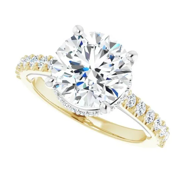 Hidden Halo-Style Engagement Ring Image 5 Paul James Jewelers Angels Camp, CA