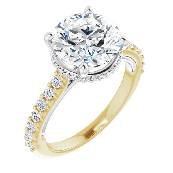 Hidden Halo-Style Engagement Ring