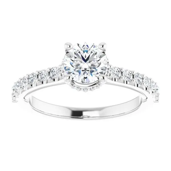 Hidden Halo-Style Engagement Ring Image 3 Clater Jewelers Louisville, KY