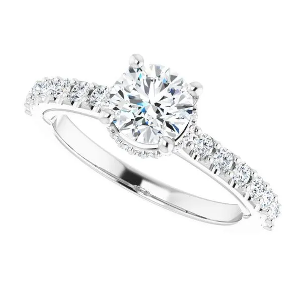 Hidden Halo-Style Engagement Ring Image 5 Arezzo Jewelers Elmwood Park, IL