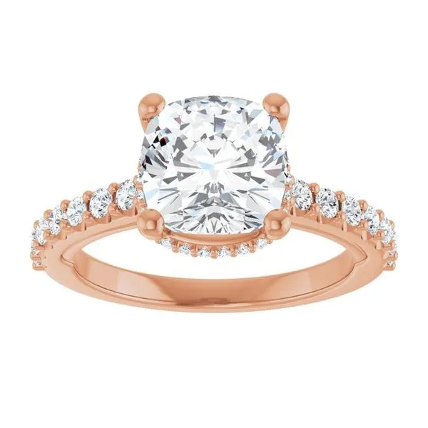 Hidden Halo-Style Engagement Ring Image 3 Paul James Jewelers Angels Camp, CA