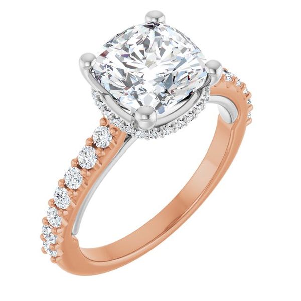 Hidden Halo-Style Engagement Ring