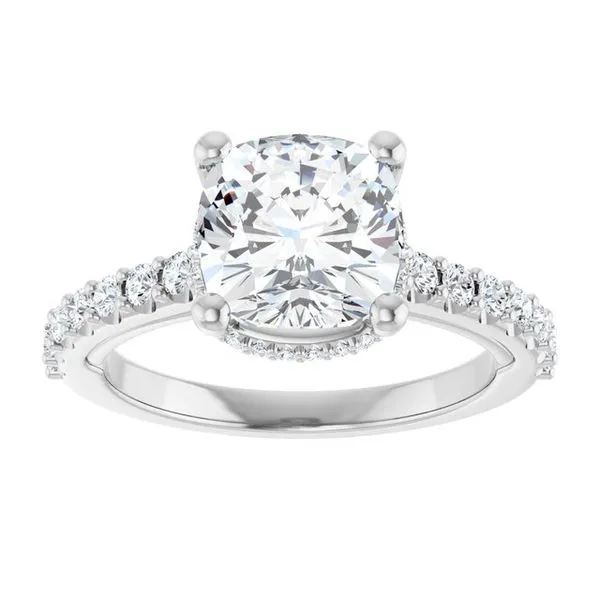Hidden Halo-Style Engagement Ring Image 3 Paul James Jewelers Angels Camp, CA