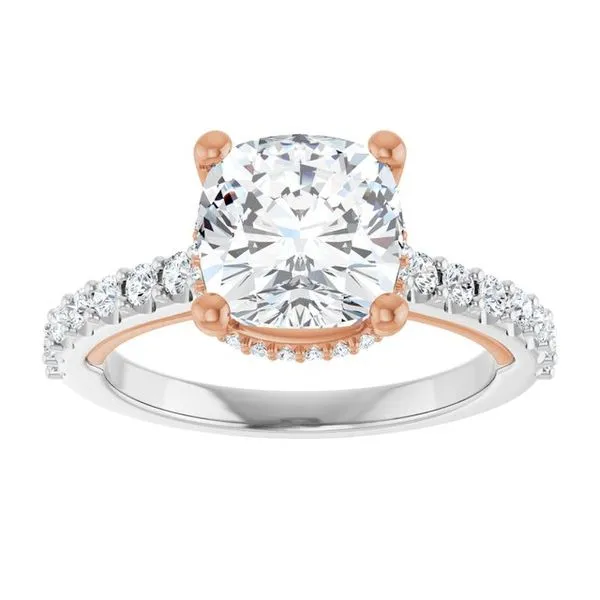 Hidden Halo-Style Engagement Ring Image 3 Arezzo Jewelers Elmwood Park, IL