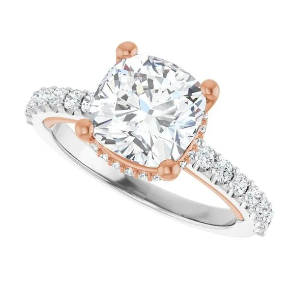 Hidden Halo-Style Engagement Ring Image 5 House of Silva Wooster, OH