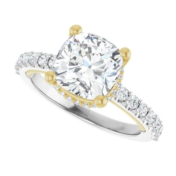 Hidden Halo-Style Engagement Ring Image 5 House of Silva Wooster, OH