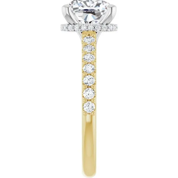 Hidden Halo-Style Engagement Ring Image 4 Austin's Fine Diamonds & Jewelry Lyndhurst, NJ