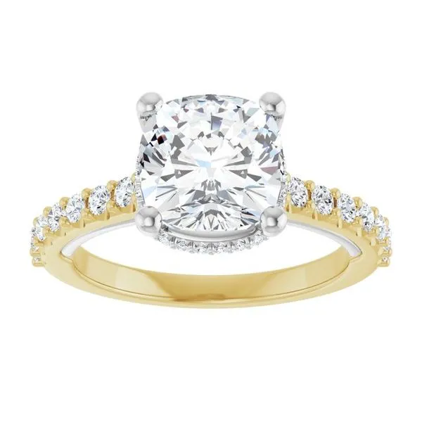Hidden Halo-Style Engagement Ring Image 3 Austin's Fine Diamonds & Jewelry Lyndhurst, NJ