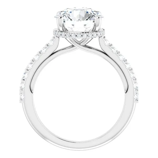 Hidden Halo-Style Engagement Ring Image 2 Golden Sails Jewelers, Inc. Saint Petersburg, FL