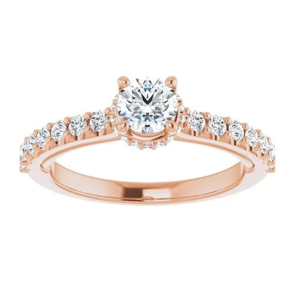 Hidden Halo-Style Engagement Ring Image 3 Austin's Fine Diamonds & Jewelry Lyndhurst, NJ