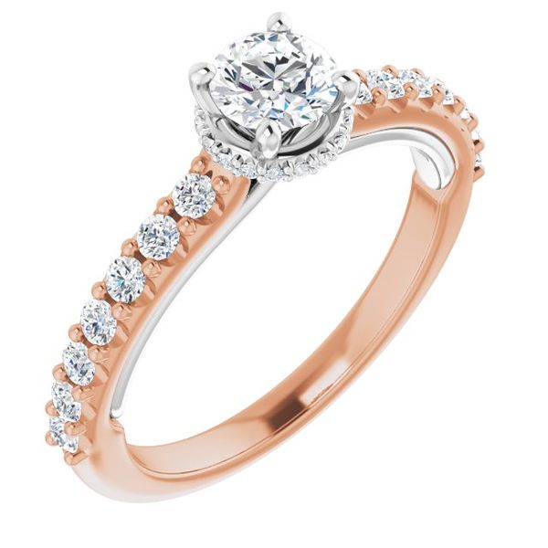 Hidden Halo-Style Engagement Ring