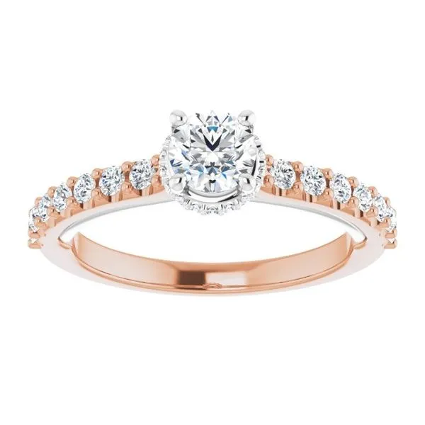 Hidden Halo-Style Engagement Ring Image 3 Clater Jewelers Louisville, KY