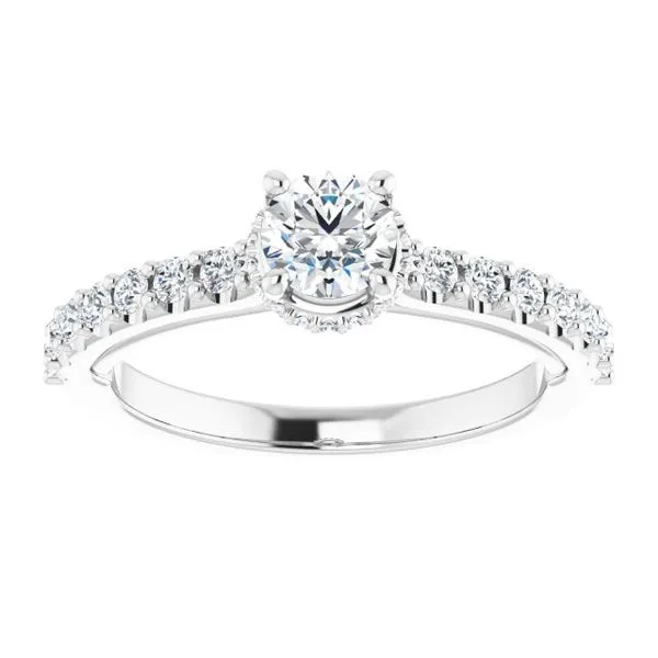 Hidden Halo-Style Engagement Ring Image 3 Rox Atlanta Jewelers Decatur, GA