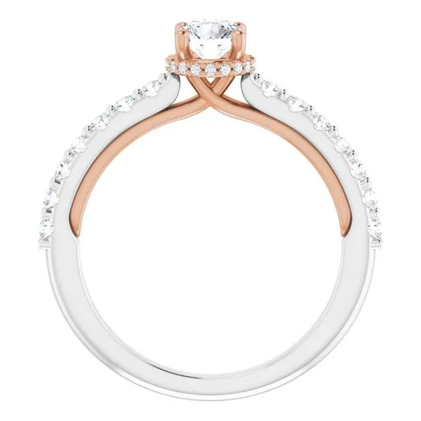 Hidden Halo-Style Engagement Ring Image 2 House of Silva Wooster, OH