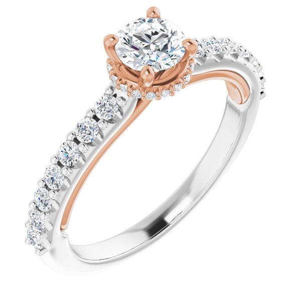 Hidden Halo-Style Engagement Ring