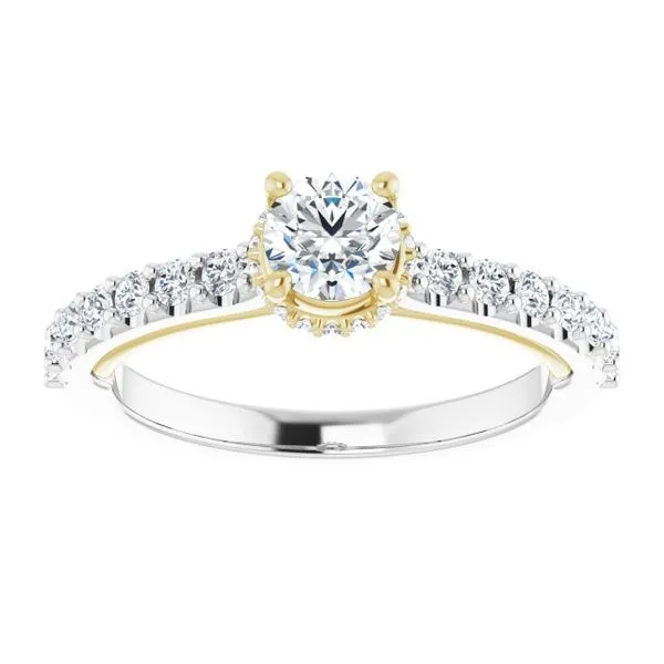 Hidden Halo-Style Engagement Ring Image 3 Arezzo Jewelers Elmwood Park, IL