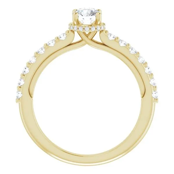 Hidden Halo-Style Engagement Ring Image 2 Clater Jewelers Louisville, KY