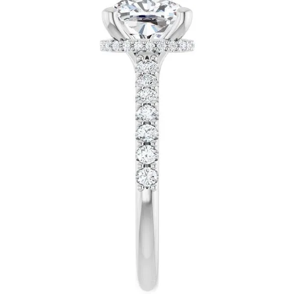 Hidden Halo-Style Engagement Ring Image 4 Clater Jewelers Louisville, KY