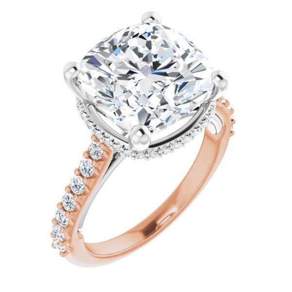 Hidden Halo-Style Engagement Ring